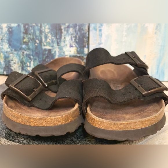 BETULA BY Birkenstock brown suede sandals women’s size 10 - Picture 10 of 13